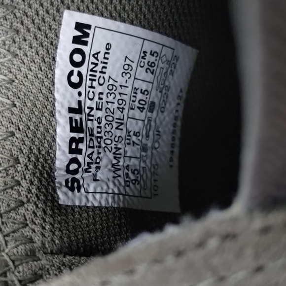 Sorel Out N About Wedge Slip On 9.5 Suede Sage Taupe - Picture 5 of 7